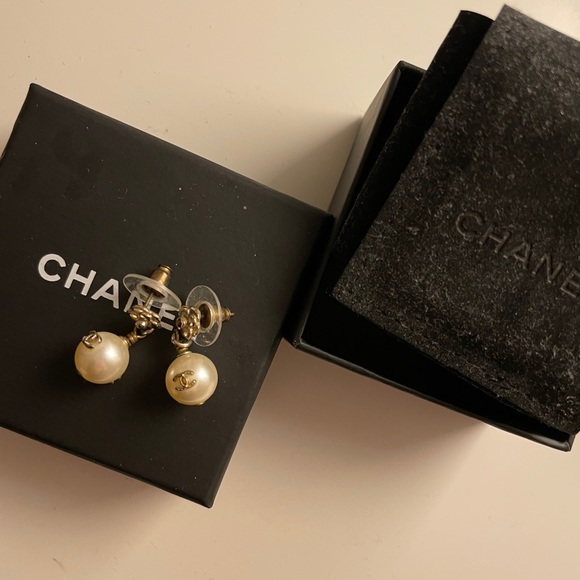 Chanel Pearl Earrings